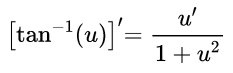 derivative of arctan x 3