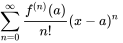 taylor series with factorial