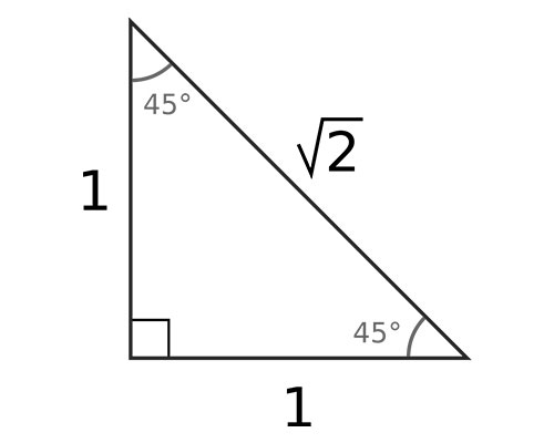 Characteristics Of A 45 45 90 Triangle