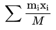 center of mass formula