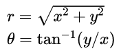 rectangular to polar calculation