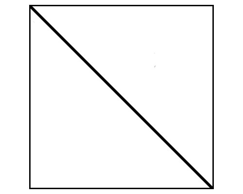 how to make a 45 45 90 triangle