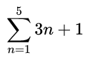 sigma and summation notation