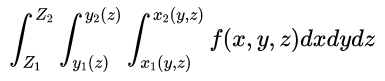 triple integral notation