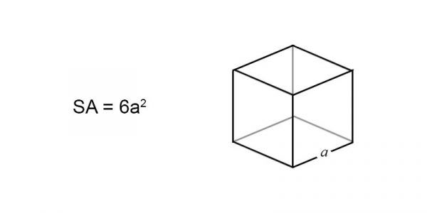 surface area of a cube