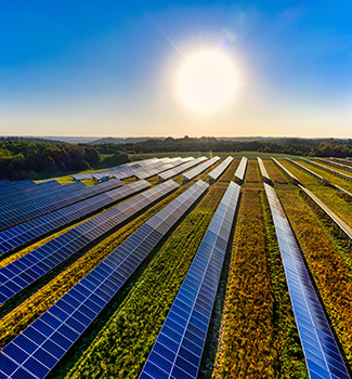 sun-shining-on-solar-panels