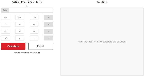 calc 3 critical points calculator