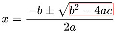discriminant-in-quadratic-formula