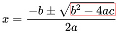 discriminant-in-quadratic-formula