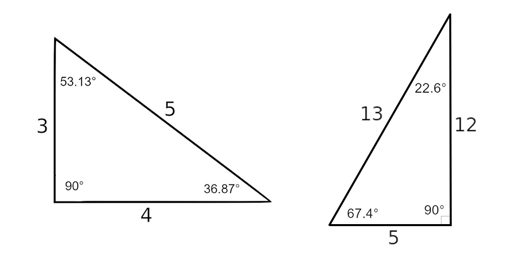 3-4-5-and-5-12-13-triangles