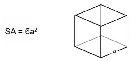 surface area of a cube