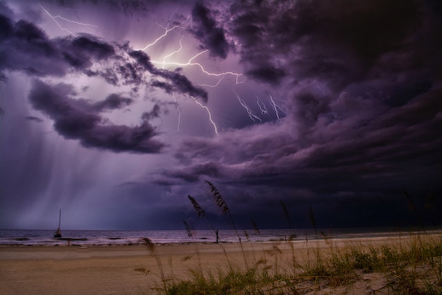 thunderstorm with lightning